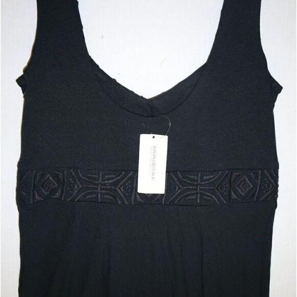 Banana Republic 529996 Women Sz 0 LBD Little Black Dress Embroidery Accent $108 - Picture 7 of 9
